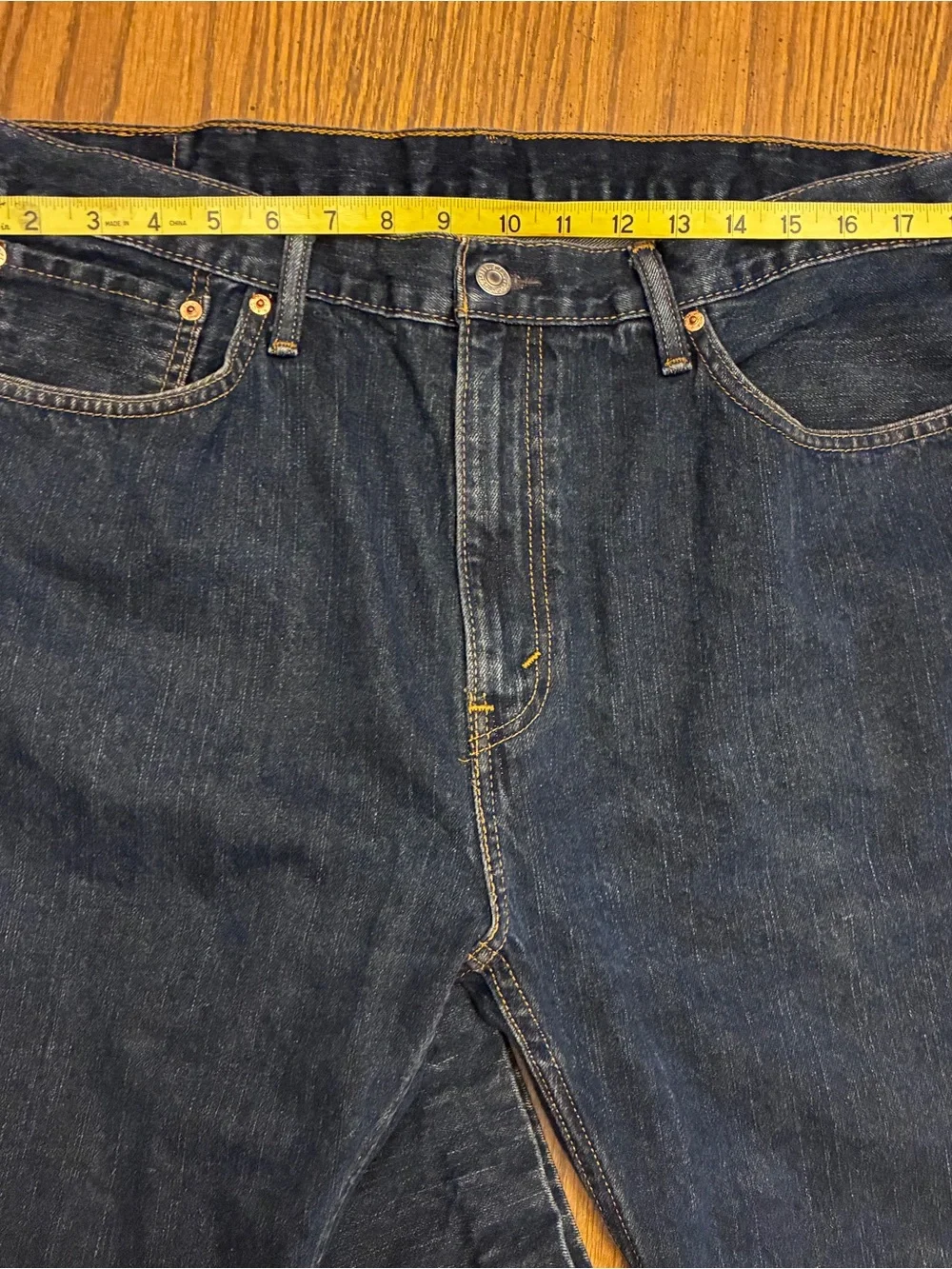 Levi’s 508™ Regular Tapered Dark Wash Denim Jeans 38 x 30